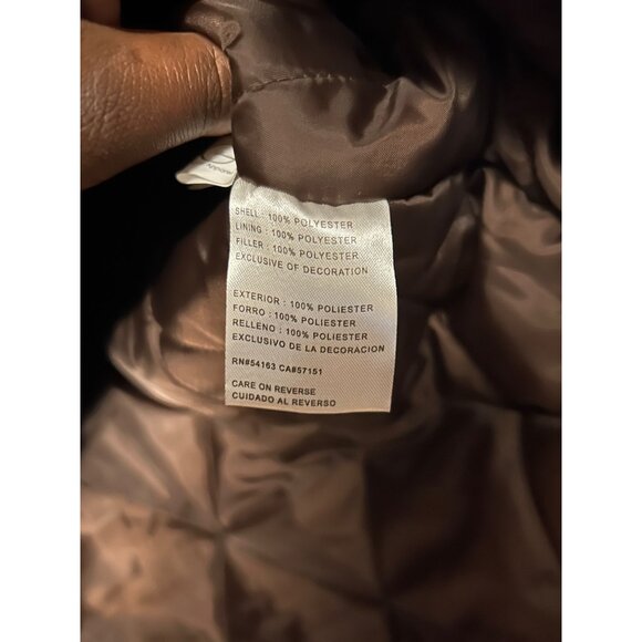 Cleveland Browns NFL Hooded Jacket L Red & Brown Polyester - Picture 5 of 7